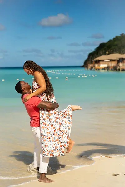 Antigua beach photography session for tourists